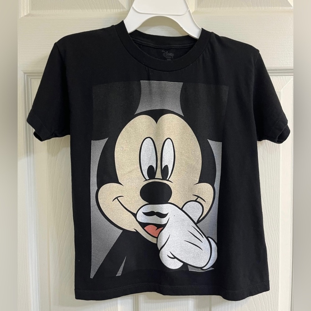 Disney Mickey Mouse Mustache Tee T-Shirt, Sz XS